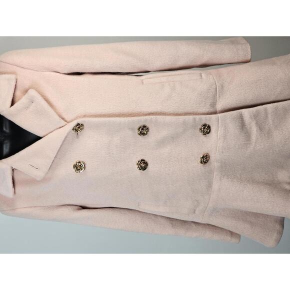 Betsey Johnson Pink Pea Coat XS - Picture 4 of 9
